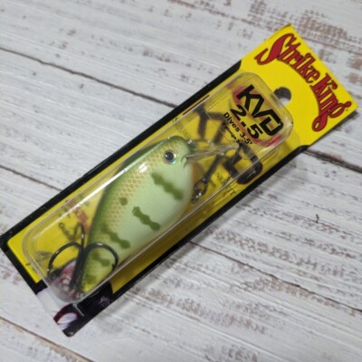 KVD 2.5 Square Bill Wake Chartreuse Perch Crankbait Fishing Lure 3 to 5ft