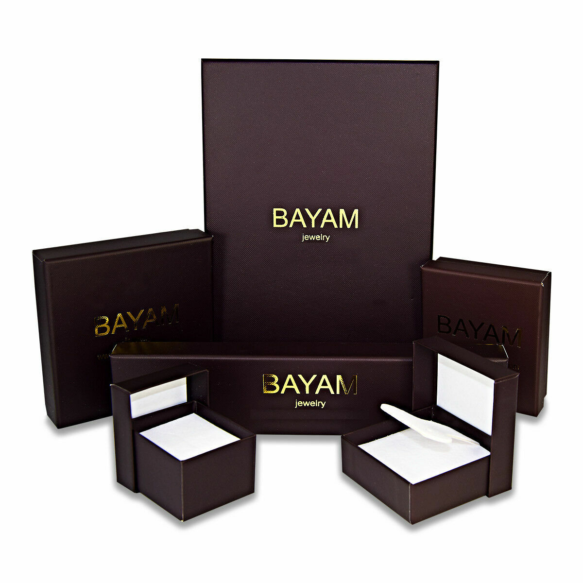 Pre-owned Bayam Women's Native American Indian Rainbow Cz Solid 10k Yellow Gold