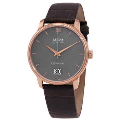 Часы Mido Baroncelli с автоматическим серым циферблатом M0274263608800