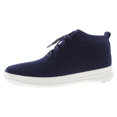 Кроссовки с высоким берцем из вафельной вязки Fitflop Mens Uberknit Slip-On BHFO 7290