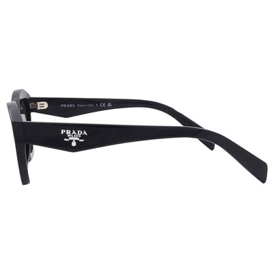 Pre-owned Prada Dark Grey Cat Eye Ladies Sunglasses Pr A02s 16k08z Pr A02s 16k08z In Gray