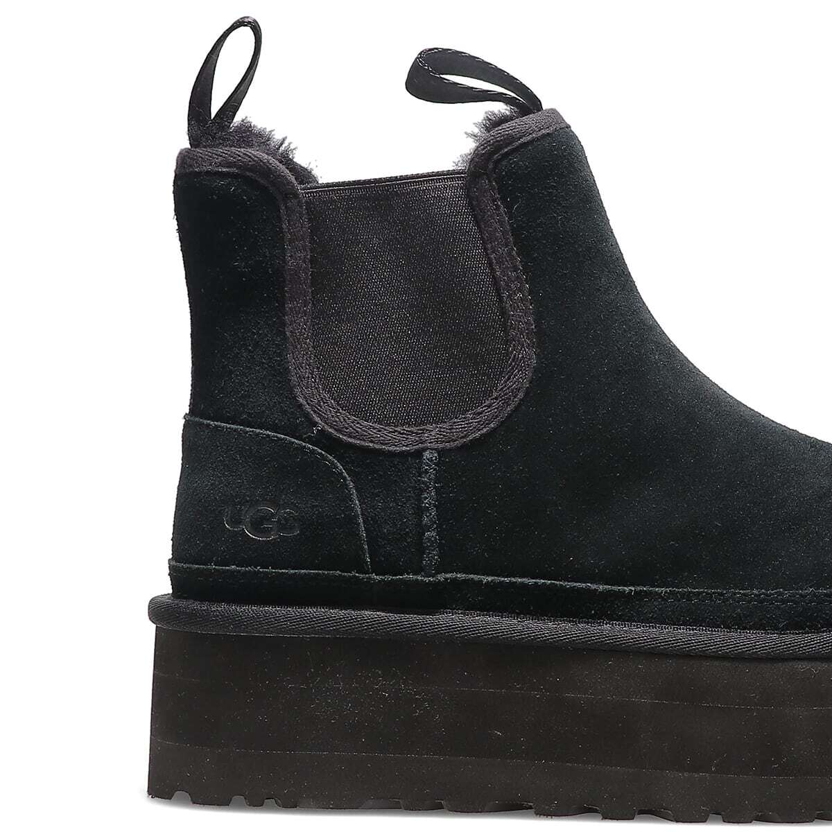 Pre-owned Ugg 1134526-blk  Women's Neumel Platform Chelsea Black (women's)