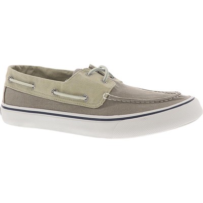 Мужские парусиновые туфли-лодочки Sperry Mens Bahama II SW серого цвета на плоской подошве 13 средних размеров (D) BHFO 4011