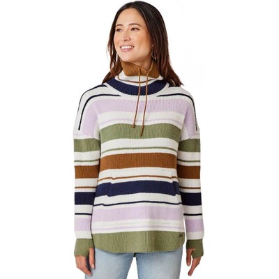 

Свитер Carve Designs Rockvale — женский, лавандовый, в несколько полосок, Lavender multi stripe