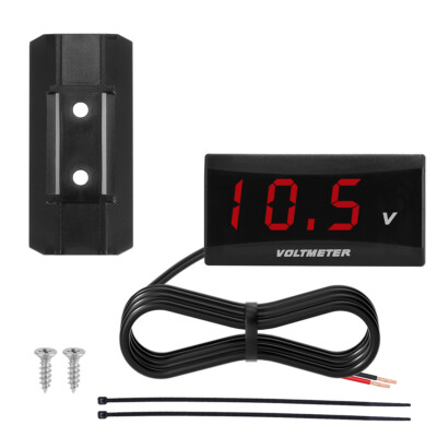 5V-30V Digital LED Display Voltmeter Voltage Gauge Panel Meter Car Motorcycle 