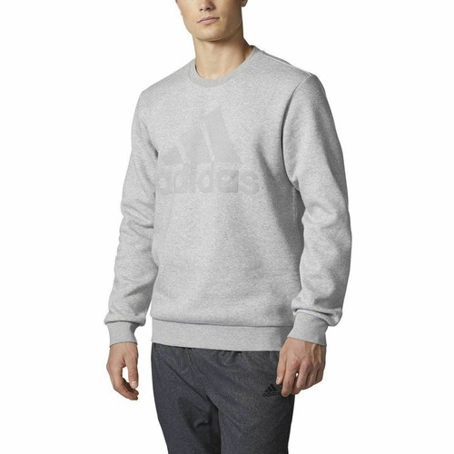 

[CG0857] Мужская хлопковая толстовка Adidas Essentials с 3 полосками и логотипом, Серый