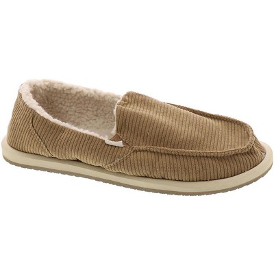 Женские туфли на плоской подошве Sanuk с подкладкой из искусственного меха Donna Tan 9 Medium (B,M) BHFO 7432