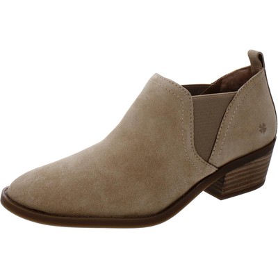 Женские замшевые ботильоны Fallo коричневого цвета от бренда Lucky, размер 7,5 (B,M) BHFO 4600