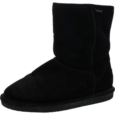 Женские короткие черные повседневные ботинки Bearpaw Emma, обувь 10, средний (B,M) BHFO 1328