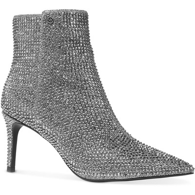 Женские ботильоны Michael Kors Alina Flex серебристого цвета, размер 7,5 средний (B,M), BHFO 0221