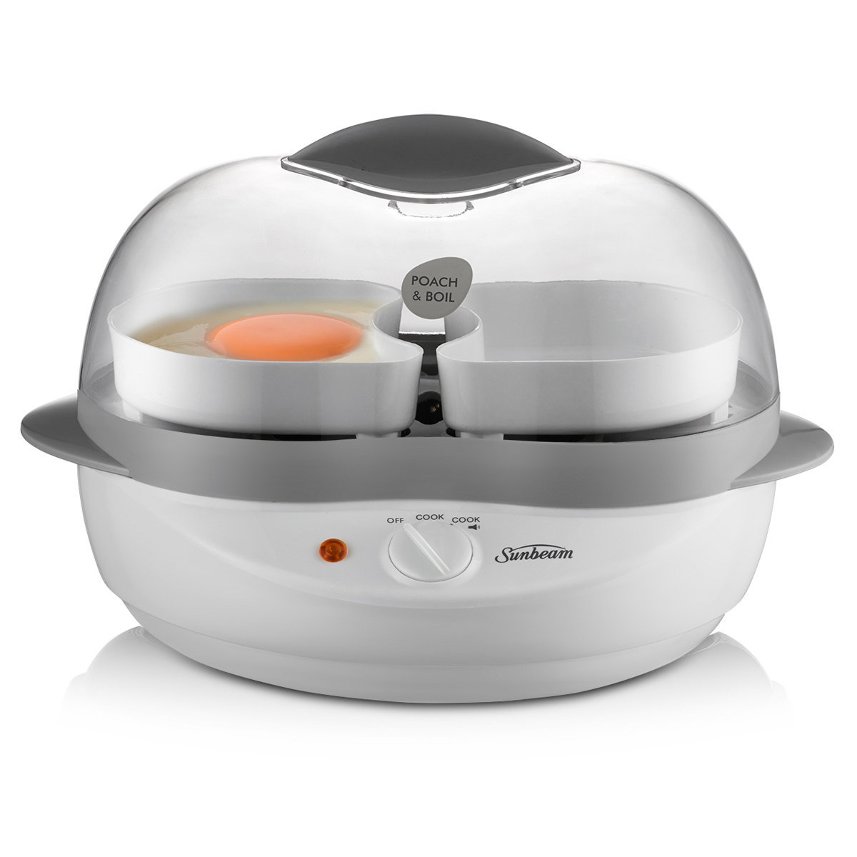Sunbeam EC1300 Poach & Boil™ Egg Cooker with Poaching Tray and Egg Rack