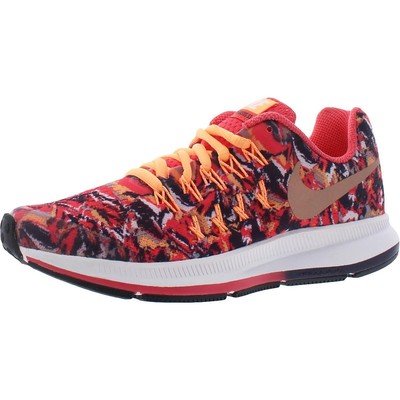 

Кроссовки Nike Boys Zoom Pegasus 33 Print Fashion 7 Medium (D) Big Kid BHFO 8357, Ember glow/metallic red bronze