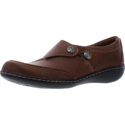 

Женские лоферы Clarks Ashland Lane Q Tan на плоской подошве, ширина 9,5 дюйма (C,D,W) BHFO 4401, Dark tan leather