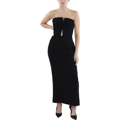 New Arrivals Womens Black Strapless Cut-Out Evening Dress Gown 42 BHFO 0398