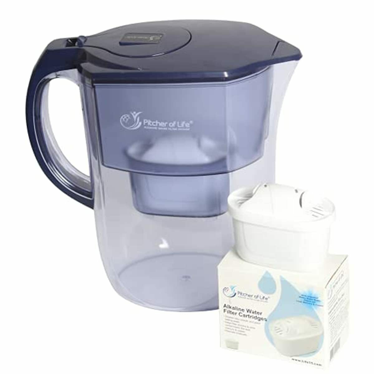 Pitcher of Life Improved 2021 - Super Alkaline Water Filter Pitcher - Premium