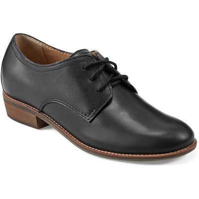 Мужские оксфорды Earth из черной кожи на массивном каблуке и шнуровке 11 Medium (D) BHFO 0649