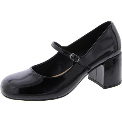 Женские лакированные туфли на блочном каблуке Mary Jane из коллекции Journee Heels BHFO 1502