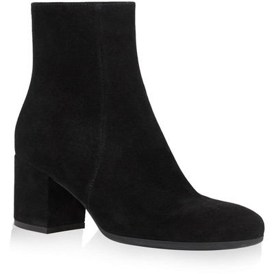 

Женские ботильоны на блочном каблуке La Canadienne Faye с квадратным носком BHFO 7982, Black suede, Faye