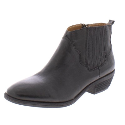 Женские ботинки-пинетки Comfortiva Virden из черной кожи шириной 6 см (C, D, W) BHFO 8714