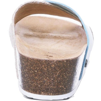 Женские босоножки на стельке Bearpaw Valentina синего цвета, размер 10, средний (B,M), BHFO 0429