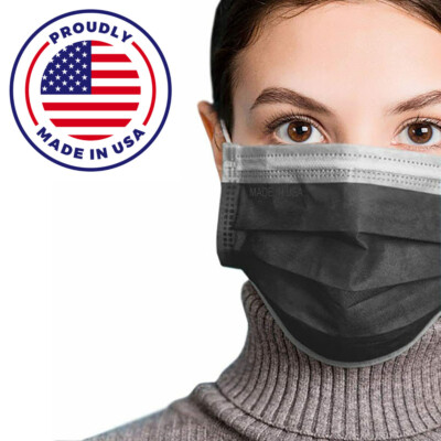 MADE IN USA 50 PCS Face Mask Mouth & Nose Protector Respirator Masks with Filter