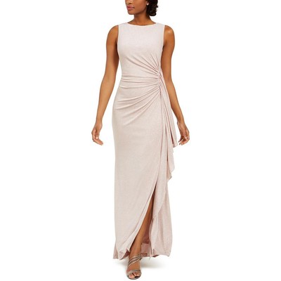 

Женское розовое вечернее платье макси с рюшами Vince Camuto  BHFO 8636, Blush