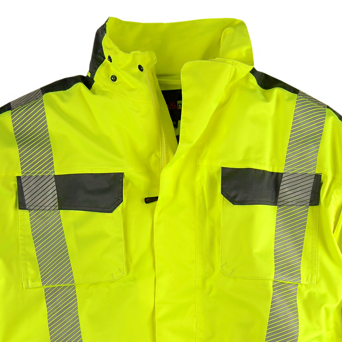 ABRAXAS ABRAXAS HERREN FUNKTIONS-ARBEITSJACKE NEONGELB 3XL-10XL NEU WIND- U. WASSERDICHT