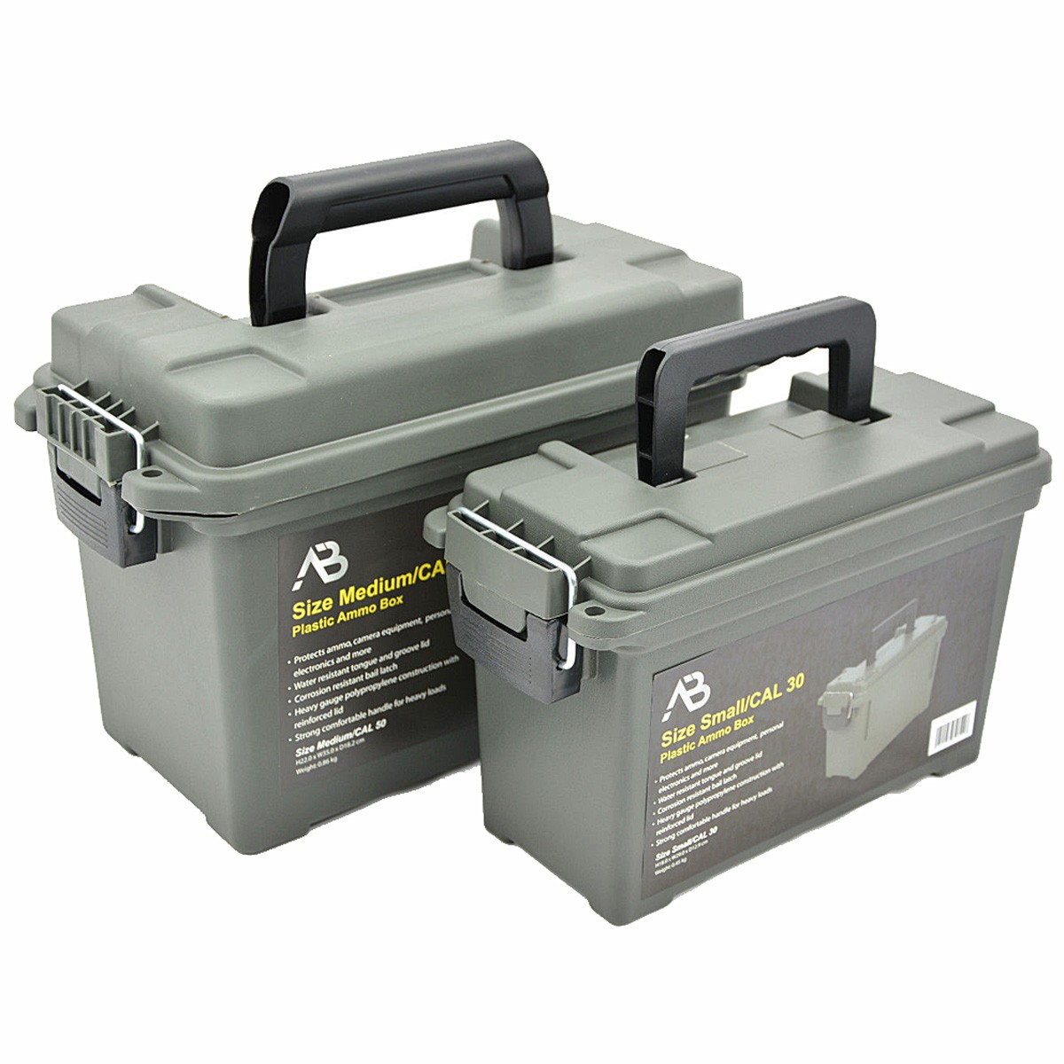 A.B. US Munitionskiste 'Ammo Box' Kunststoff versch. Cal.