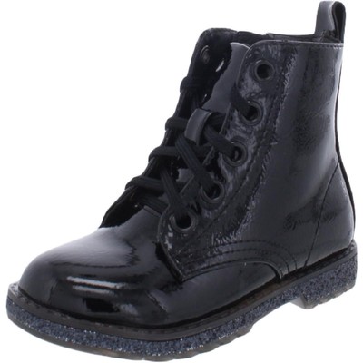 Черные ботинки в стиле милитари и на шнуровке Mini MIA Girls Little Giuletta BHFO 4686