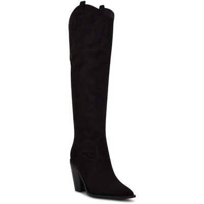 

Женские черные высокие сапоги до колена Nine West Kliva, размер 8, средний (B,M), BHFO 3595, Черный, Kliva