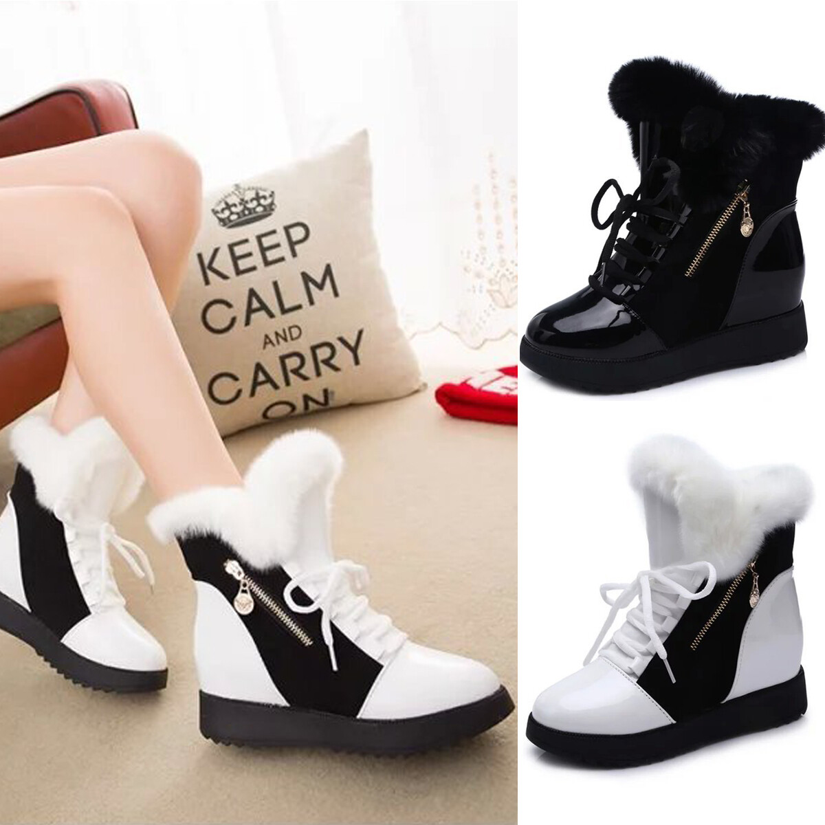 snow boots ladies fashion