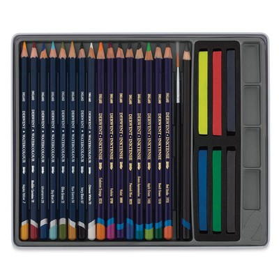 Colored Pencils, Watercolor, Water Color Pencils, Drawing, Art, Metal Tin, 24...