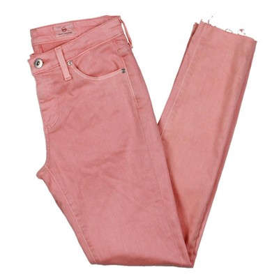 

Adriano Goldschmied Женские розовые джинсы суперскинни до щиколотки  BHFO 4525, White peach uartz