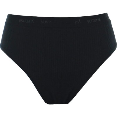 

Женское нижнее белье Yummie Eden Comfy в рубчик, трусики-стринги BHFO 2209, Черный, Eden