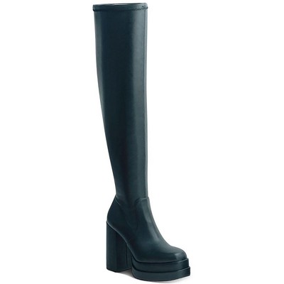 

Черные высокие ботфорты Wild Pair Ozzey для женщин 11, средний (B,M) BHFO 7087, Black smooth, Ozzey