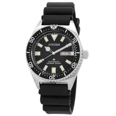 Pre-owned Citizen Promaster Diver Automatic Black Dial Men's Watch Ny0120-01e