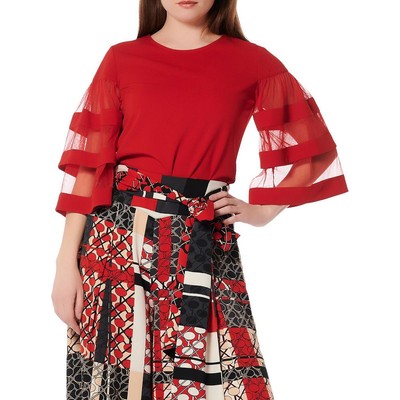 Женская красная иллюзия Gracia, блузка-рубашка с высоким воротом, L BHFO 5308