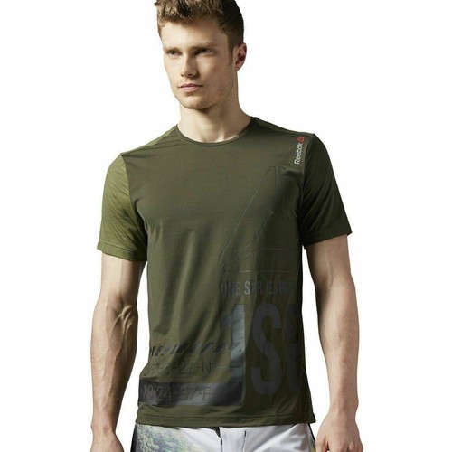 

[S94224] Мужская футболка Reebok One Series для бега с коротким рукавом ActivChill, Multicolor