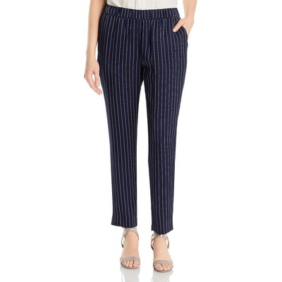 

Женская офисная рабочая одежда в полоску Boss Tariana, прямые брюки BHFO 7014, Blue/white/blue, Tariyana