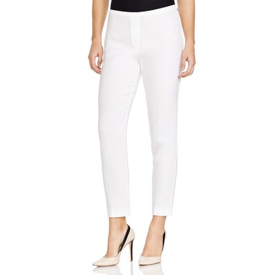 

Elie Tahari Женские брюки Marcia White Crepe до щиколотки Брюки  BHFO 8007, Optic white
