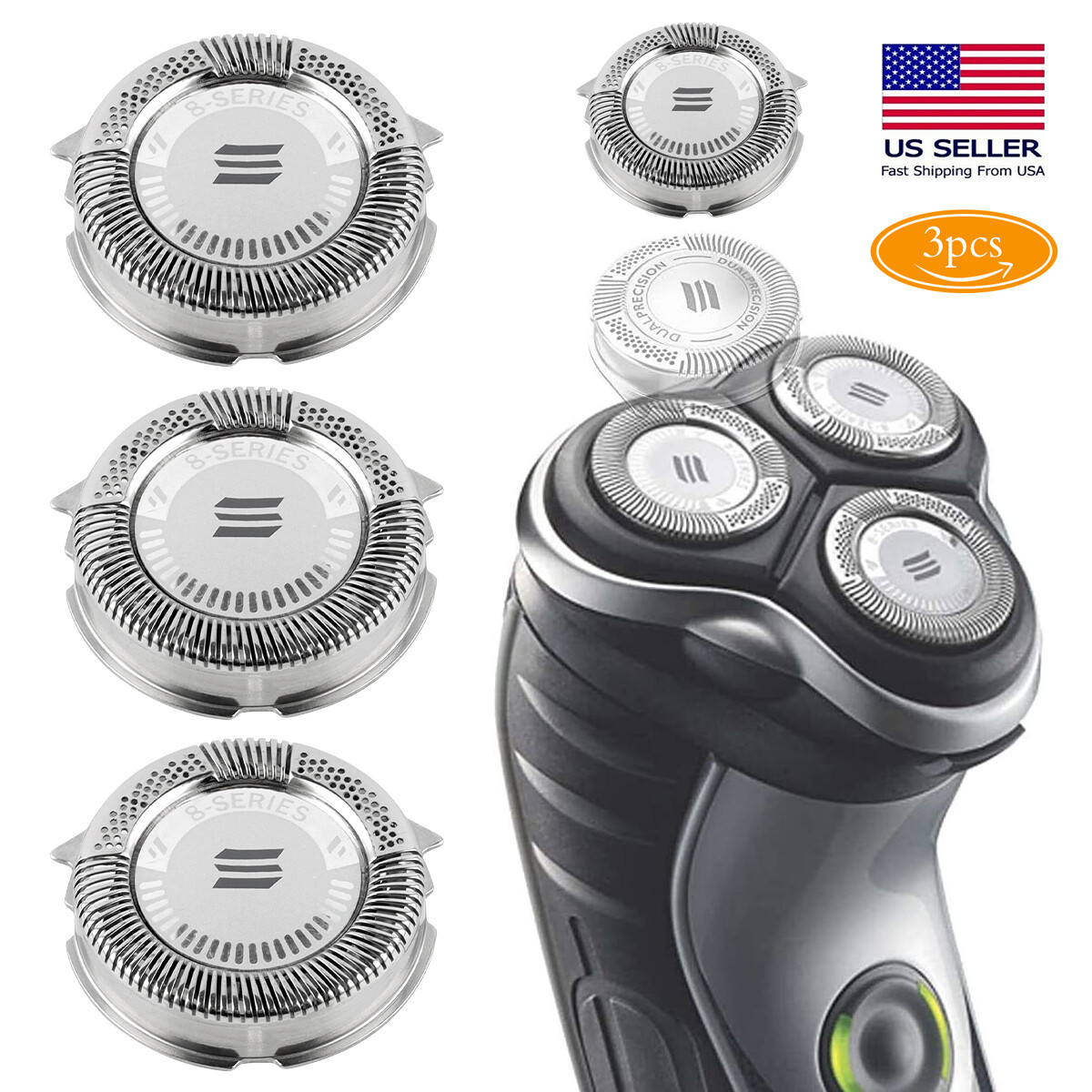 S Hq8 Heads (3-pack)