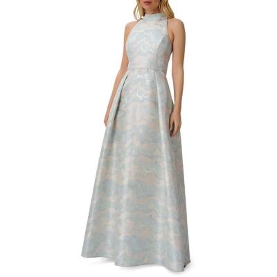 

Aidan Mattox Женское торжественное платье с бретелькой металлик для особых случаев BHFO 2689, Blue mist