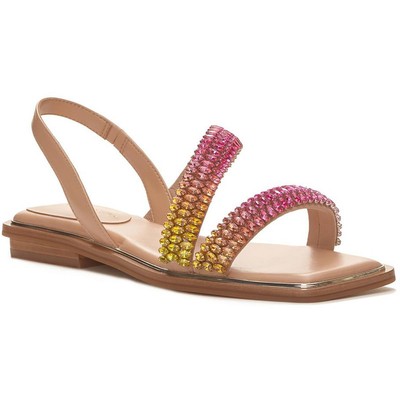 Женские босоножки на плоской подошве Vince Camuto Prizza Tan 6,5 средний (B,M) BHFO 2042