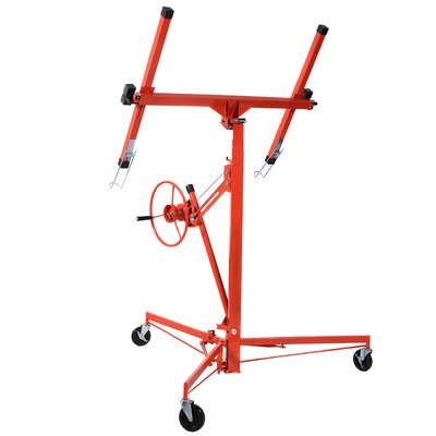 11ft Drywall Panel Hoist Dry Wall Rolling Caster Lifter Construction Tool Dw11