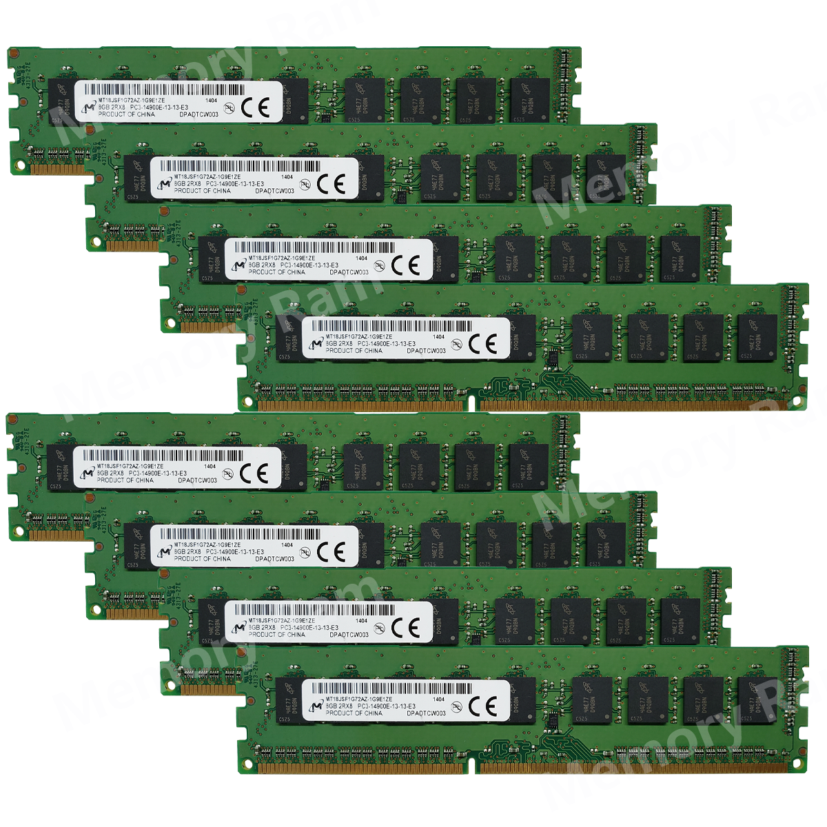 New Hynix 64GB 8X 8GB DDR3 2RX8 1866 MHz PC3-14900E 240pin ECC Memory Unbuffered