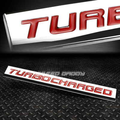 МЕТАЛЛИЧЕСКАЯ РЕШЕТКА БАГАЖНИКА, ЭМБЛЕМА, НАКЛЕЙКА С ЛОГОТИПОМ, ЗНАЧОК С ОТДЕЛКОЙ ИЗ ПОЛИРОВАННОЙ КРАСНОЙ БУКВЫ С ТУРБОНАДДУВОМ