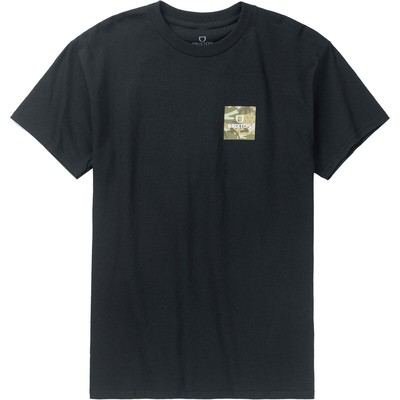 

Футболка Brixton Alpha Thread — мужская, черная/камуфляжная, Black/tear drop camo, Brixton