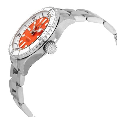 Pre-owned Breitling Superocean Automatic Chronometer Orange Dial Unisex Watch