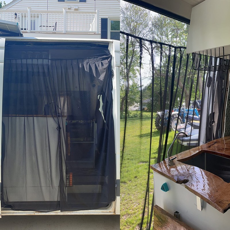 Magnetic Fly Screen for Campervans Bug Mosquito Net for Rear