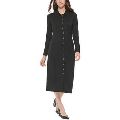 Женский свитер Calvin Klein с длинным рукавом и черным воротником от Calvin Klein S BHFO 1109